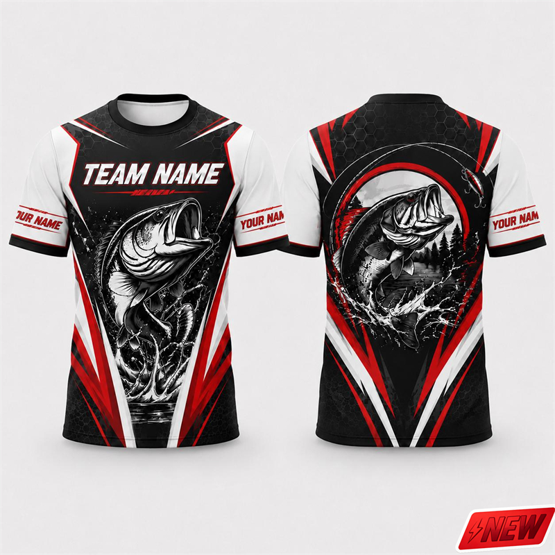Outdoor Sport Name - Maglia da Pesca Personalizzata con Nome