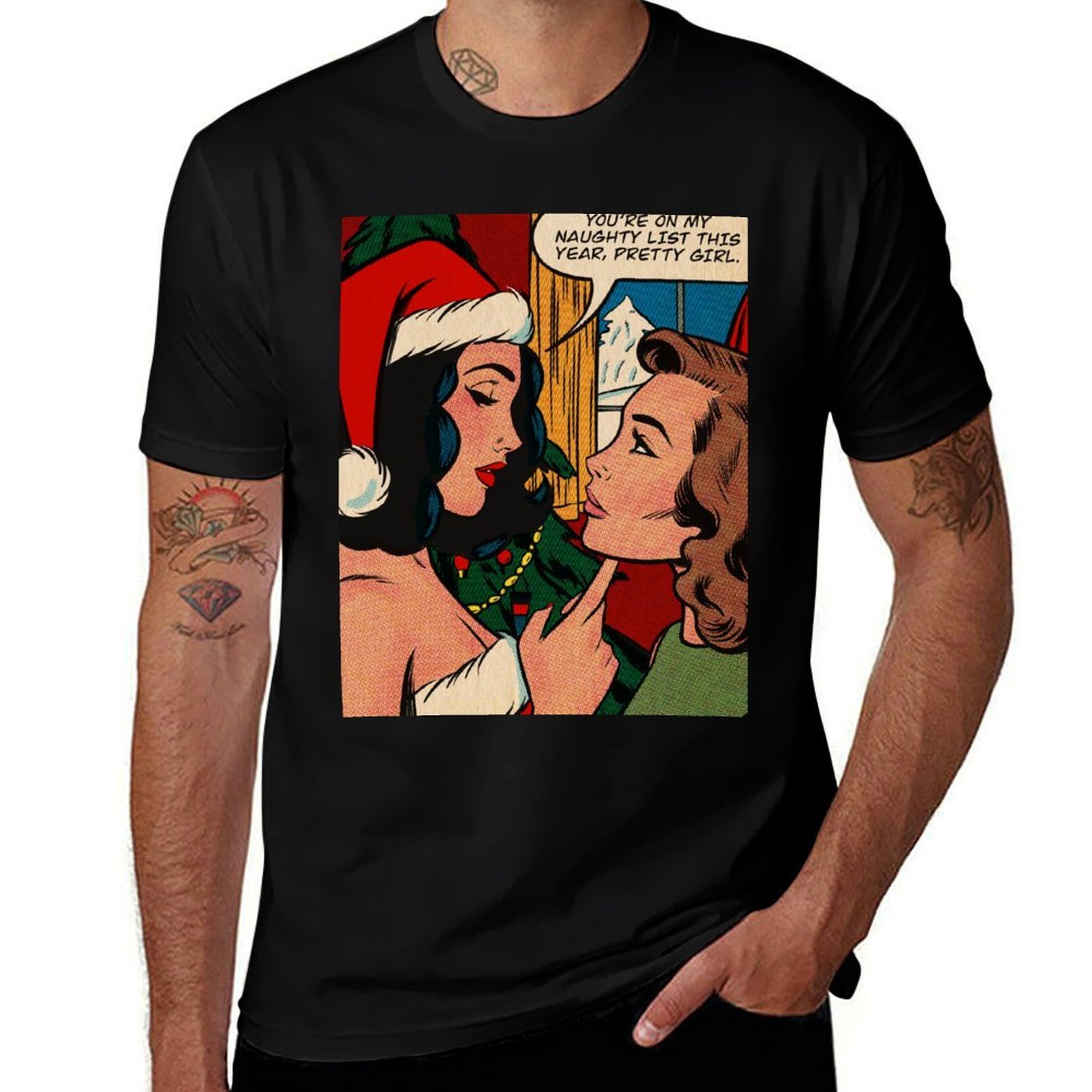 Outdoor Sports List - T-shirt Naughty List per attività all'aperto