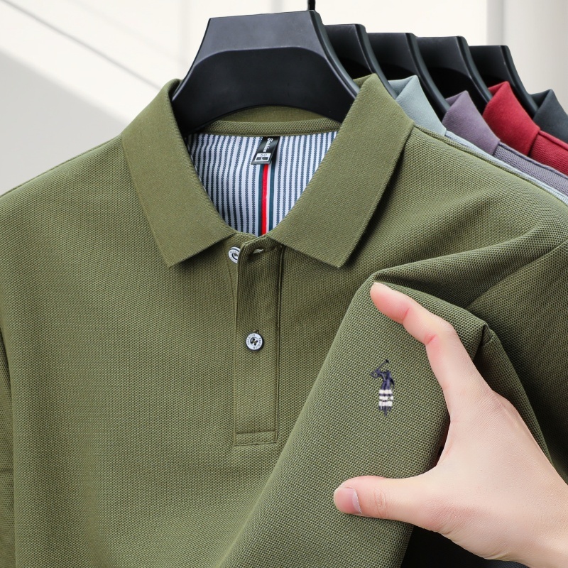 Polo Shirt Equestrian - Polo classica estiva Paul, nuova, ricamata,