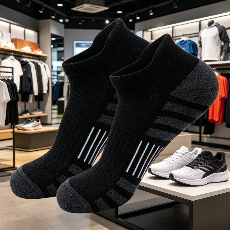 Outdoor Sports Activities - Calzini unisex a taglio basso, imbottiti,