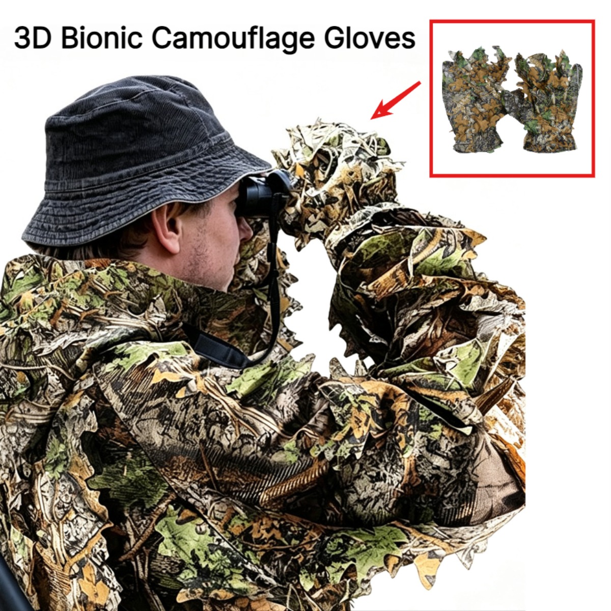 Outdoor Sport Gloves - Guanti da Caccia 3D Mimetici a