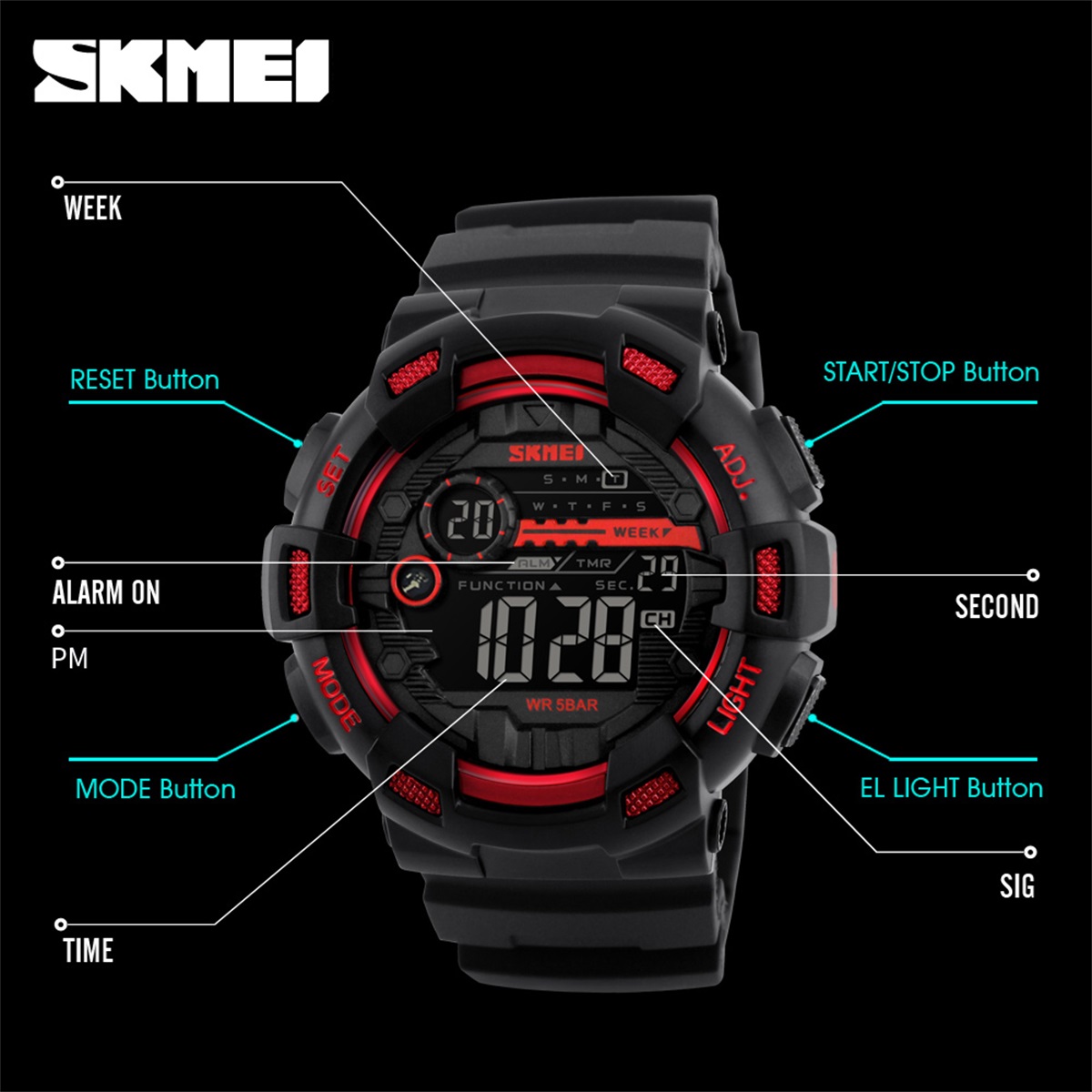 SKMEI Orologio Digitale Sporti - Outdoor Sports List recensione e prezzo
